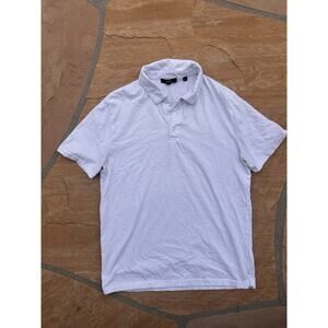 Men’s Vince 100% Cotton Polo White Size M